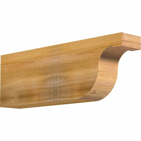 Ekena Millwork Del Monte Rough Sawn Rafter Tail, Western Red Cedar, 6"W x 12"H x 36"L RFT06X12X36DEL00RWR